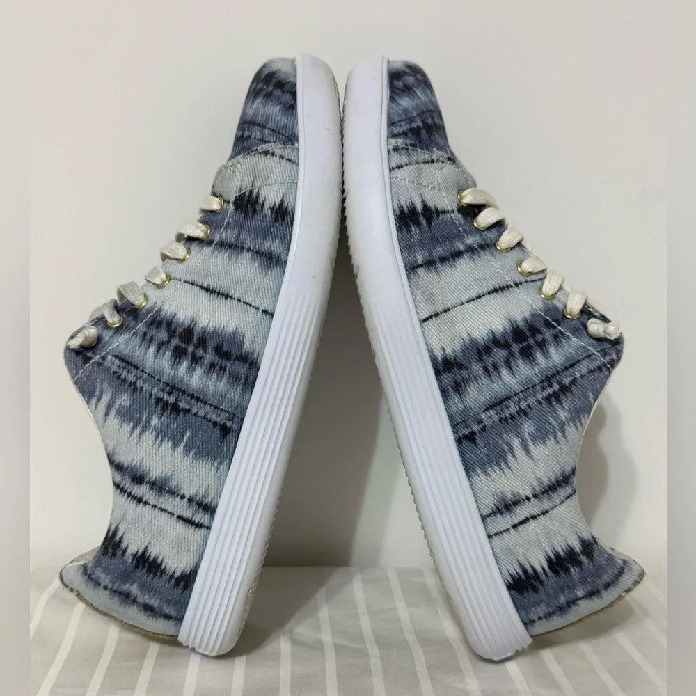 Cole Haan Grand Crosscourt II Canvas Sneaker China Blue Ikat Size 8.5